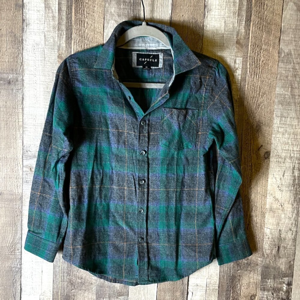 Capsule Long Sleeve Flannel Shirt NWOT